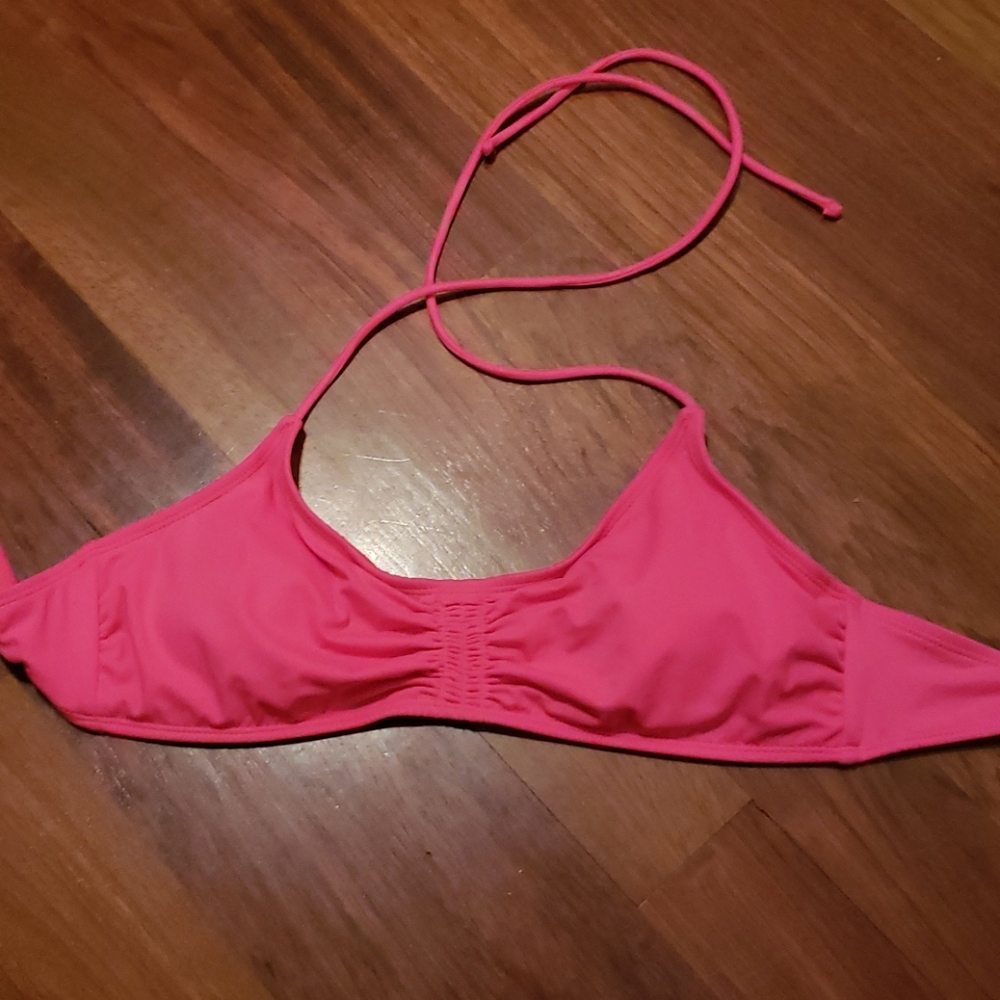 Neon Pink Bikini Top